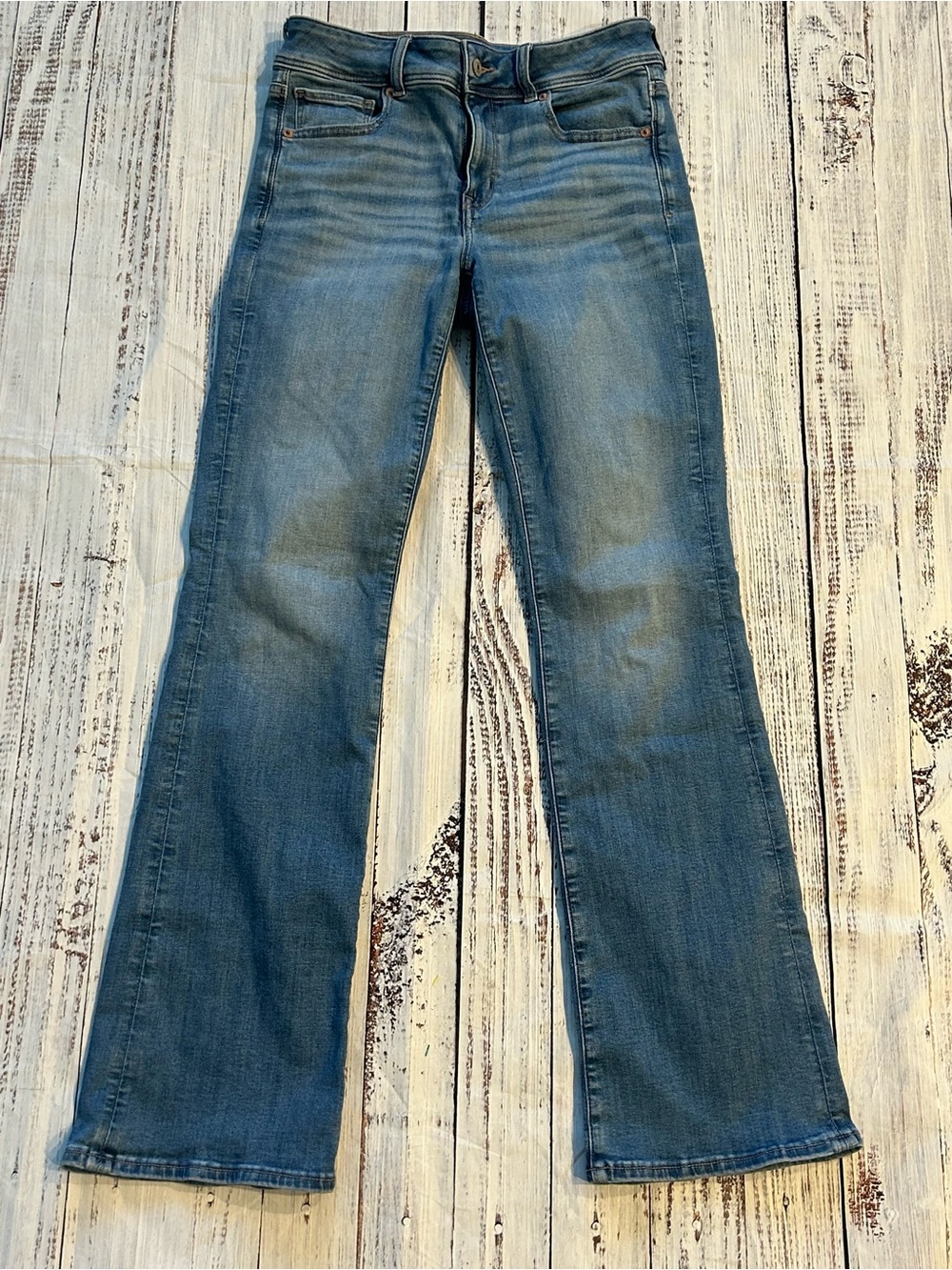 AE Next Level Stretch Kick Bootcut Jeans Size 6 Regular